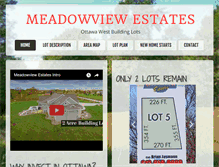 Tablet Screenshot of meadowviewestatesottawa.com
